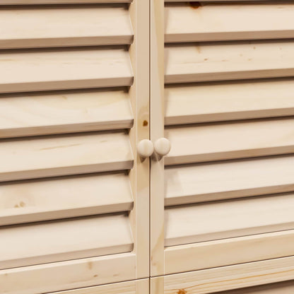 vidaXL Garden Shed Natural 106 x 56 x 176.5 cm Solid Fir Wood
