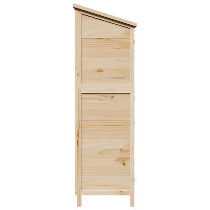 vidaXL Garden Shed Natural 106 x 56 x 176.5 cm Solid Fir Wood