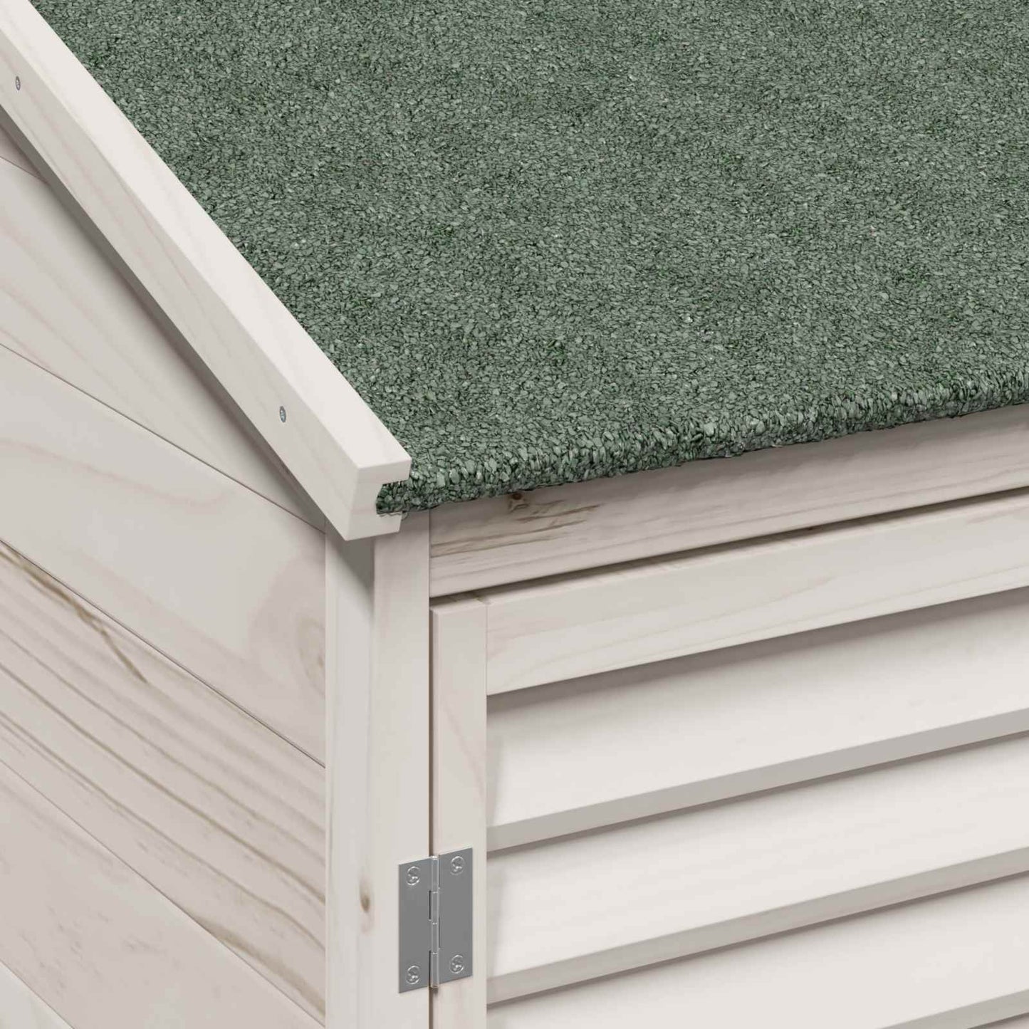vidaXL Garden Shed with Roof White 106 x 56 x 176.5 cm Solid Fir Wood