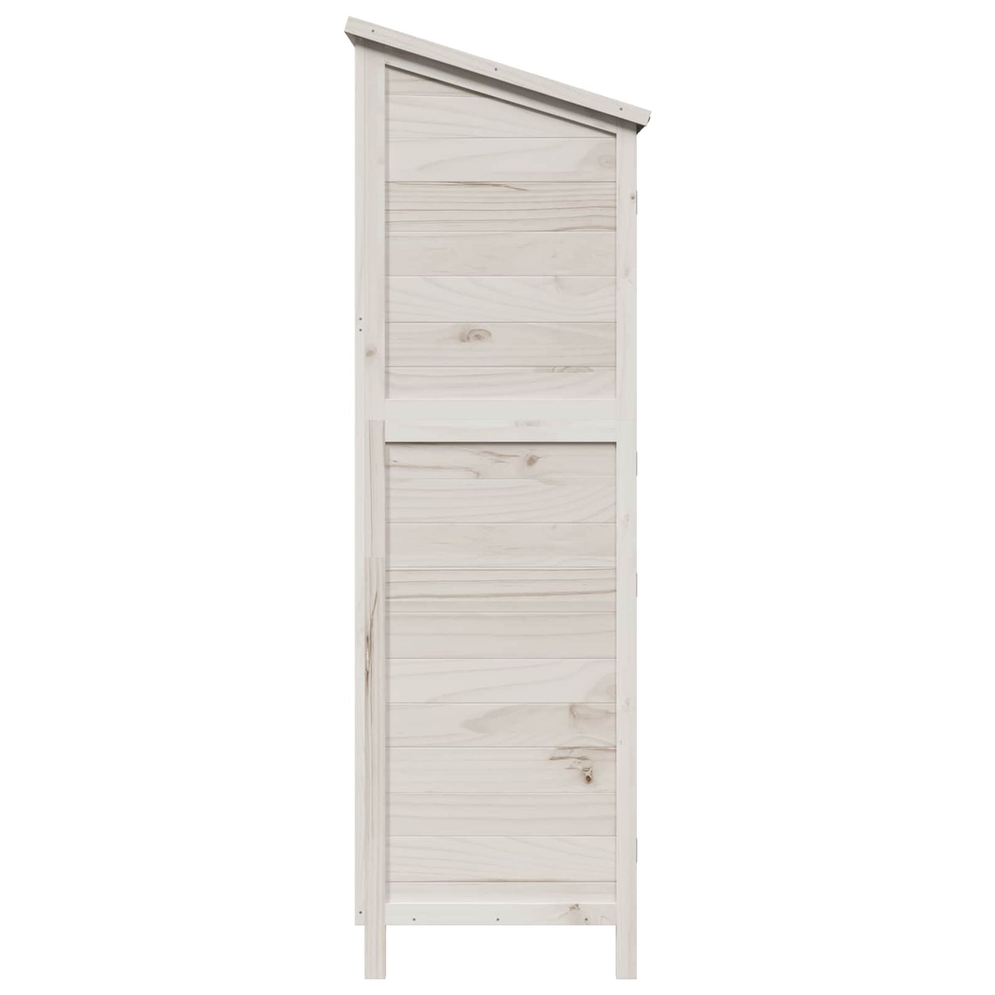 vidaXL Garden Shed with Roof White 106 x 56 x 176.5 cm Solid Fir Wood