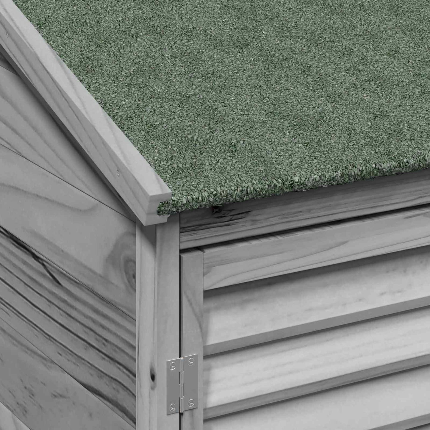 vidaXL Garden Shed with Roof Grey 106 x 56 x 176.5 cm Solid Fir Wood