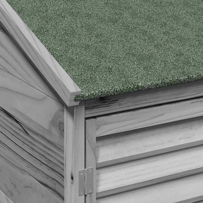 vidaXL Garden Shed with Roof Grey 106 x 56 x 176.5 cm Solid Fir Wood