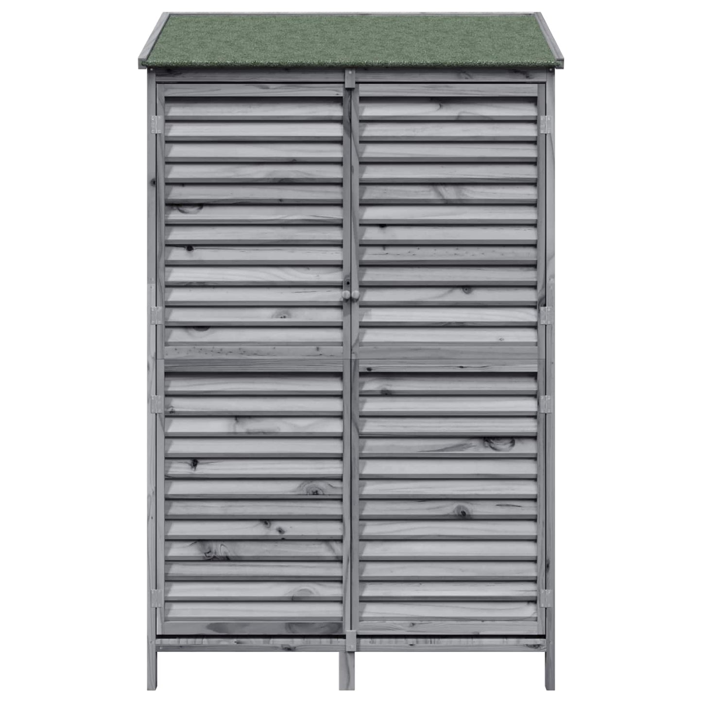 vidaXL Garden Shed with Roof Grey 106 x 56 x 176.5 cm Solid Fir Wood