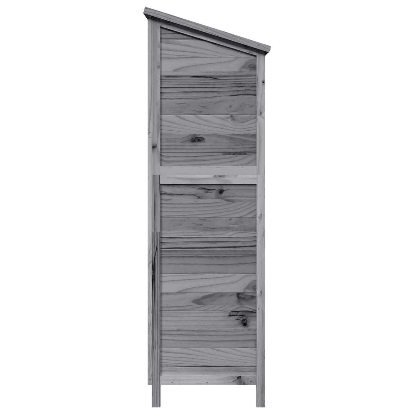 vidaXL Garden Shed with Roof Grey 106 x 56 x 176.5 cm Solid Fir Wood