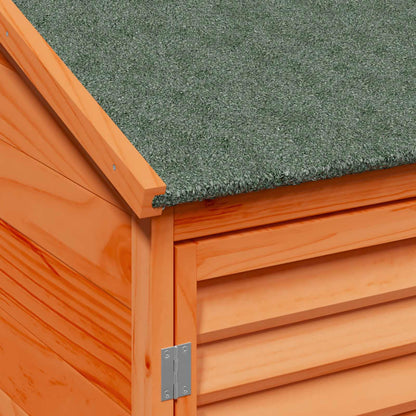 vidaXL Garden Shed with Roof Brown 106 x 56 x 176.5 cm Solid Fir Wood