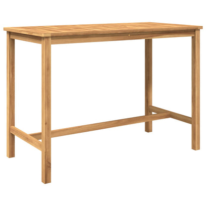 vidaXL Outdoor Bar Set 7 pcs Natural Solid Teak Wood