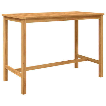 vidaXL Outdoor Bar Set 5 pcs Natural Solid Teak Wood