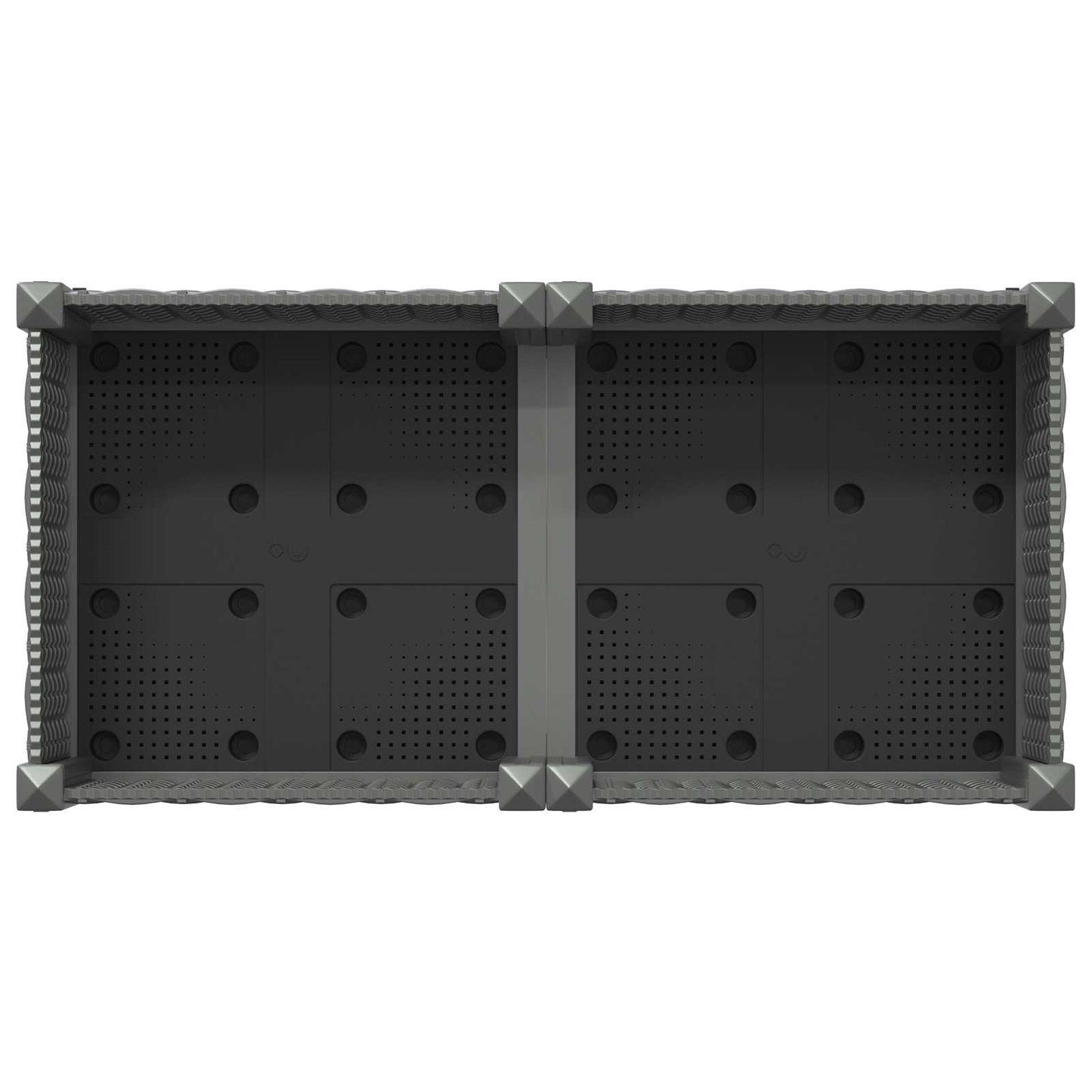 vidaXL Garden Planter with Wheels Light Grey 80 x 40 x 33 cm PP
