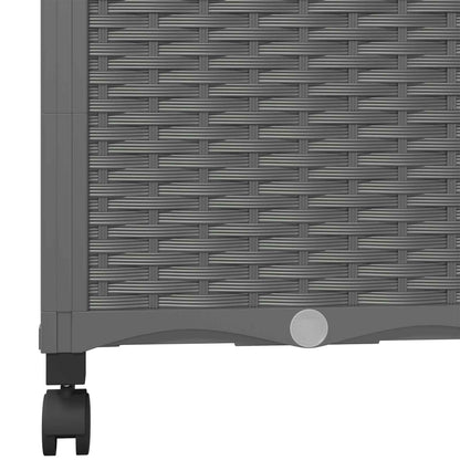 vidaXL Garden Planter with Trellis&Wheels Light Grey 80 x 40 x 146 cm
