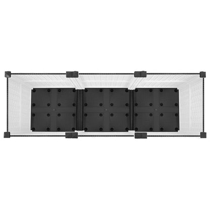vidaXL Garden Planter with Wheels White 120 x 40 x 48 cm PP