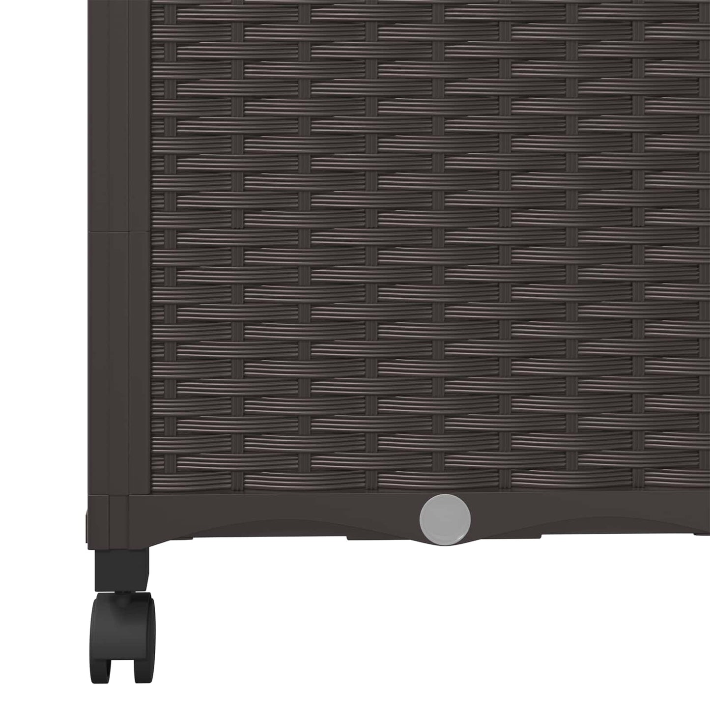 vidaXL Garden Planter with Trellis&Wheels Brown 120 x 40 x 146 cm PP