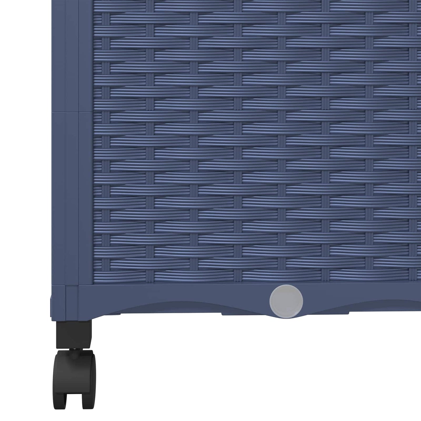 vidaXL Garden Planter with Trellis&Wheels Blue Grey 120 x 40 x 146 cm