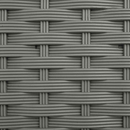 vidaXL Garden Planter with Trellis&Wheels 3 pcs Light Grey PP