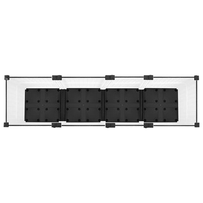 vidaXL Garden Planter with Wheels White 160 x 40 x 48 cm PP