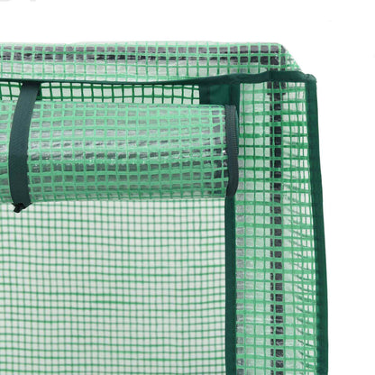 vidaXL Garden Planter with Greenhouse Cover&Wheels 4 pcs Brown PP