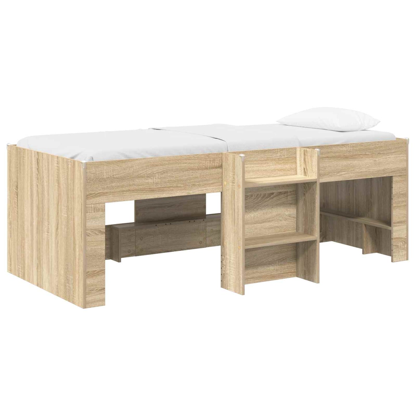 vidaXL Kids'High Bed Frame Sonoma 203 x 101.1 x 68.5 cm