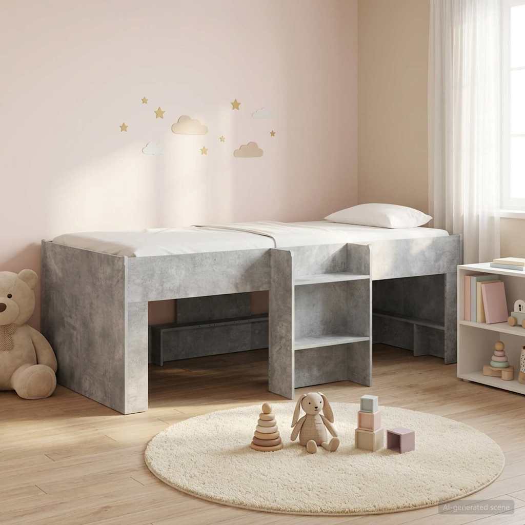 vidaXL Kids'High Bed Frame Concerte 203 x 101.1 x 68.5 cm