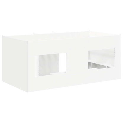 vidaXL Kids'High Bed Frame White 163 x 101.1 x 68.5 cm