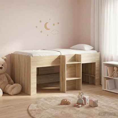 vidaXL Kids'High Bed Frame Sonoma 163 x 101.1 x 68.5 cm