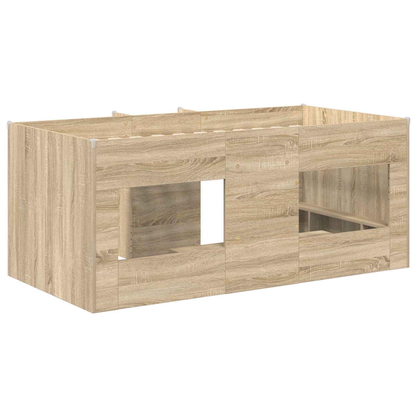 vidaXL Kids'High Bed Frame Sonoma 163 x 101.1 x 68.5 cm