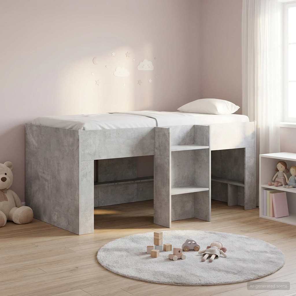 vidaXL Kids'High Bed Frame Concerte 163 x 101.1 x 68.5 cm