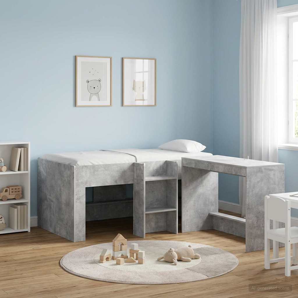 vidaXL Kids'High Bed Frame Concerte 163 x 101.1 x 68.5 cm