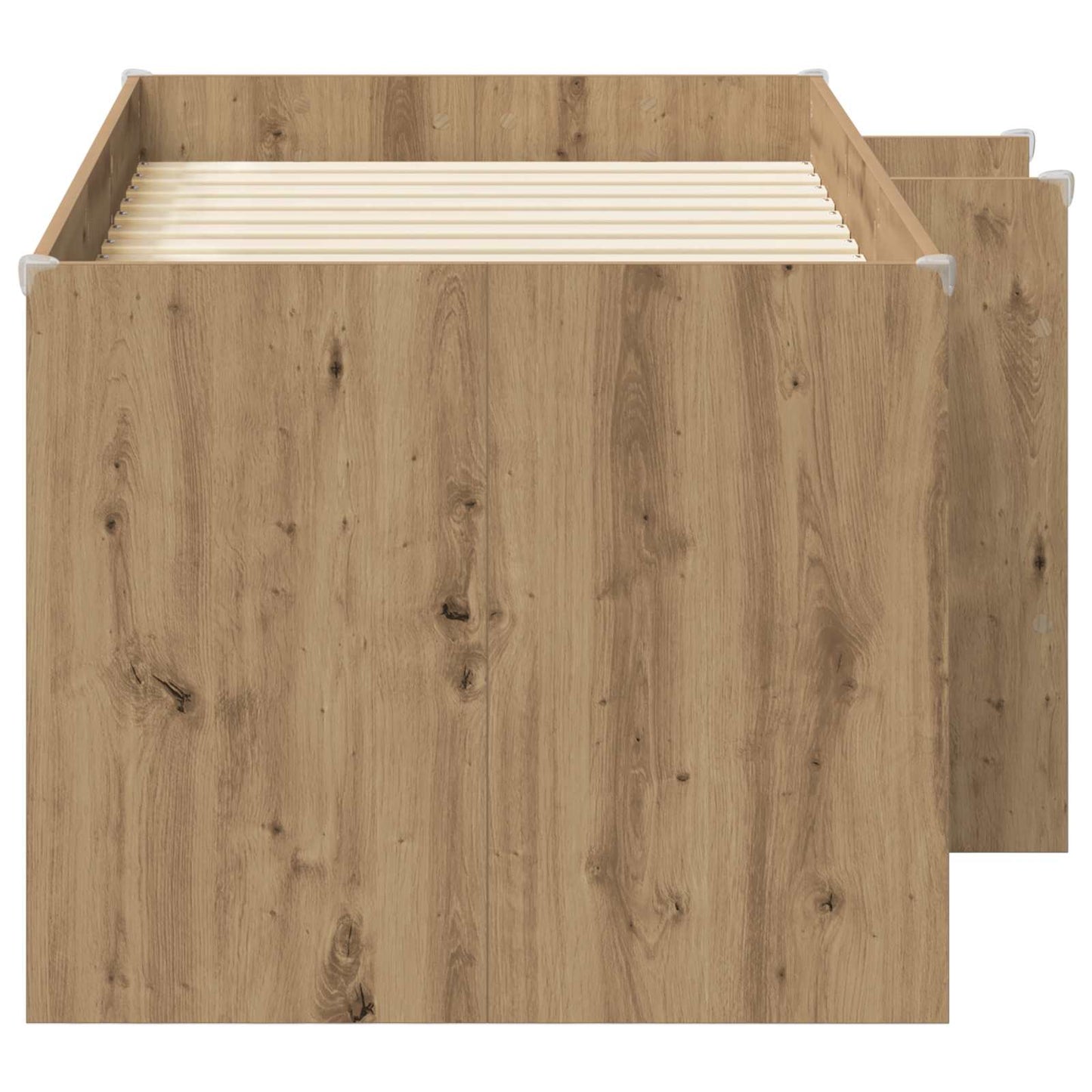 vidaXL Kids'High Bed Frame Artisian Oak 163 x 101.1 x 68.5 cm