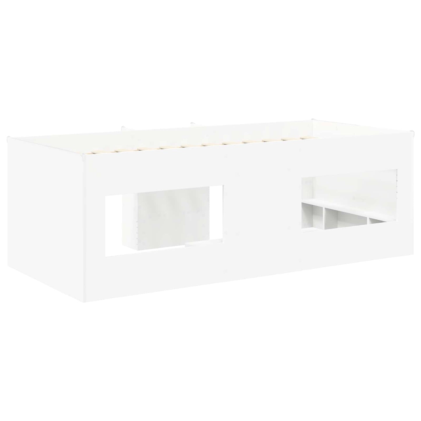 vidaXL Kids'High Bed Frame White 90 x 190 cm Engineered Wood