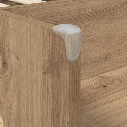 vidaXL Kids'High Bed Frame Artisan Oak 90 x 190 cm Engineered Wood