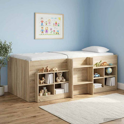 vidaXL Kids'High Bed Frame Sonoma 193 x 96.1 x 68.5 cm