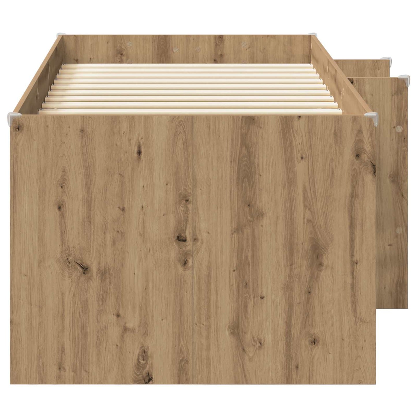 vidaXL Kids'High Bed Frame Artisian Oak 193 x 96.1 x 68.5 cm