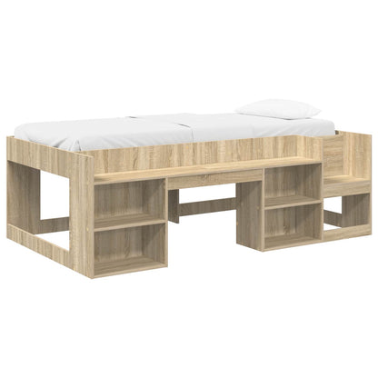 vidaXL Kids'Bed Frame with Storage Sonoma Oak 80 x 200 cm