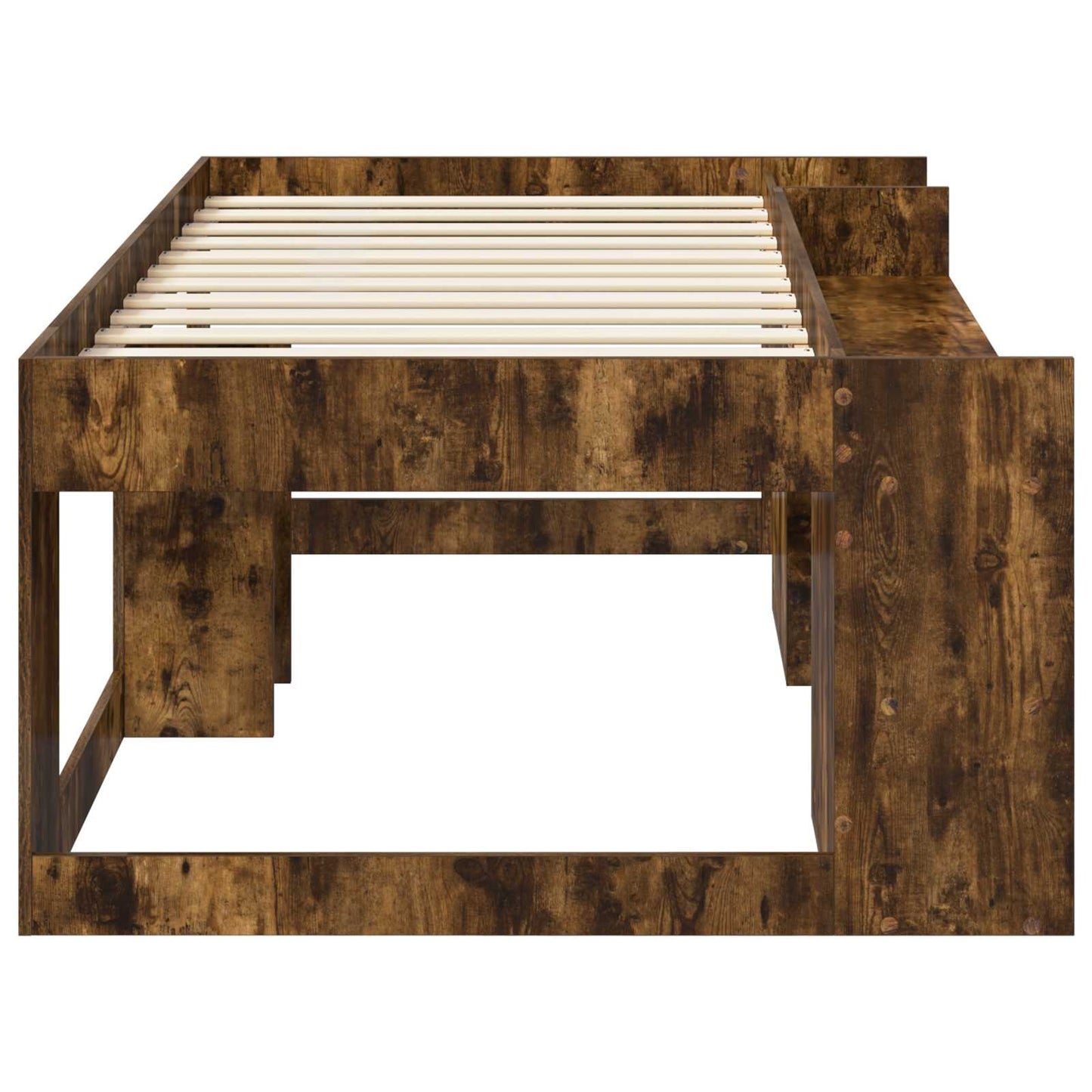 vidaXL Kids'Bed Frame with Storage Smoked Oak 90 x 200 cm