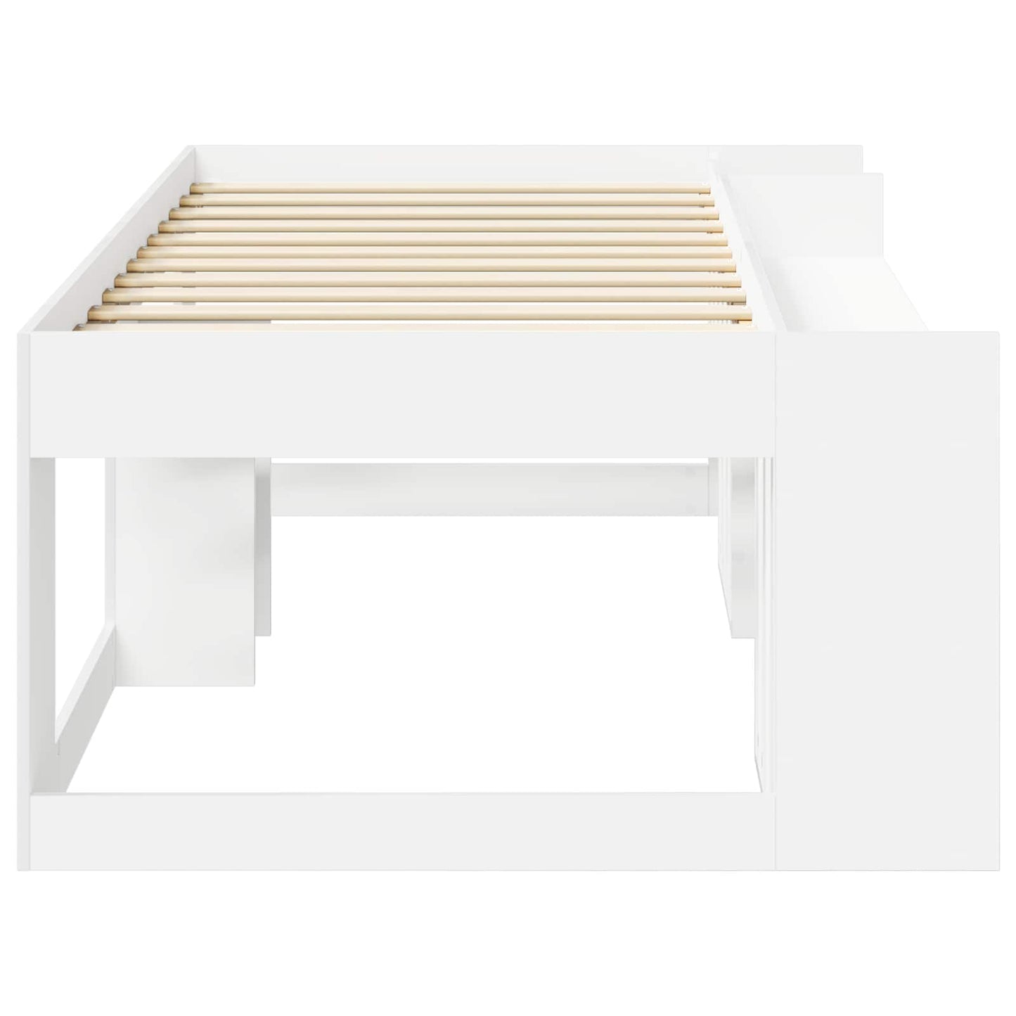 vidaXL Kids'Bed Frame with Storage White 98.5 x 200 cm