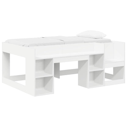 vidaXL Kids'Bed Frame with Storage White 80 x 160 cm Engineered Wood