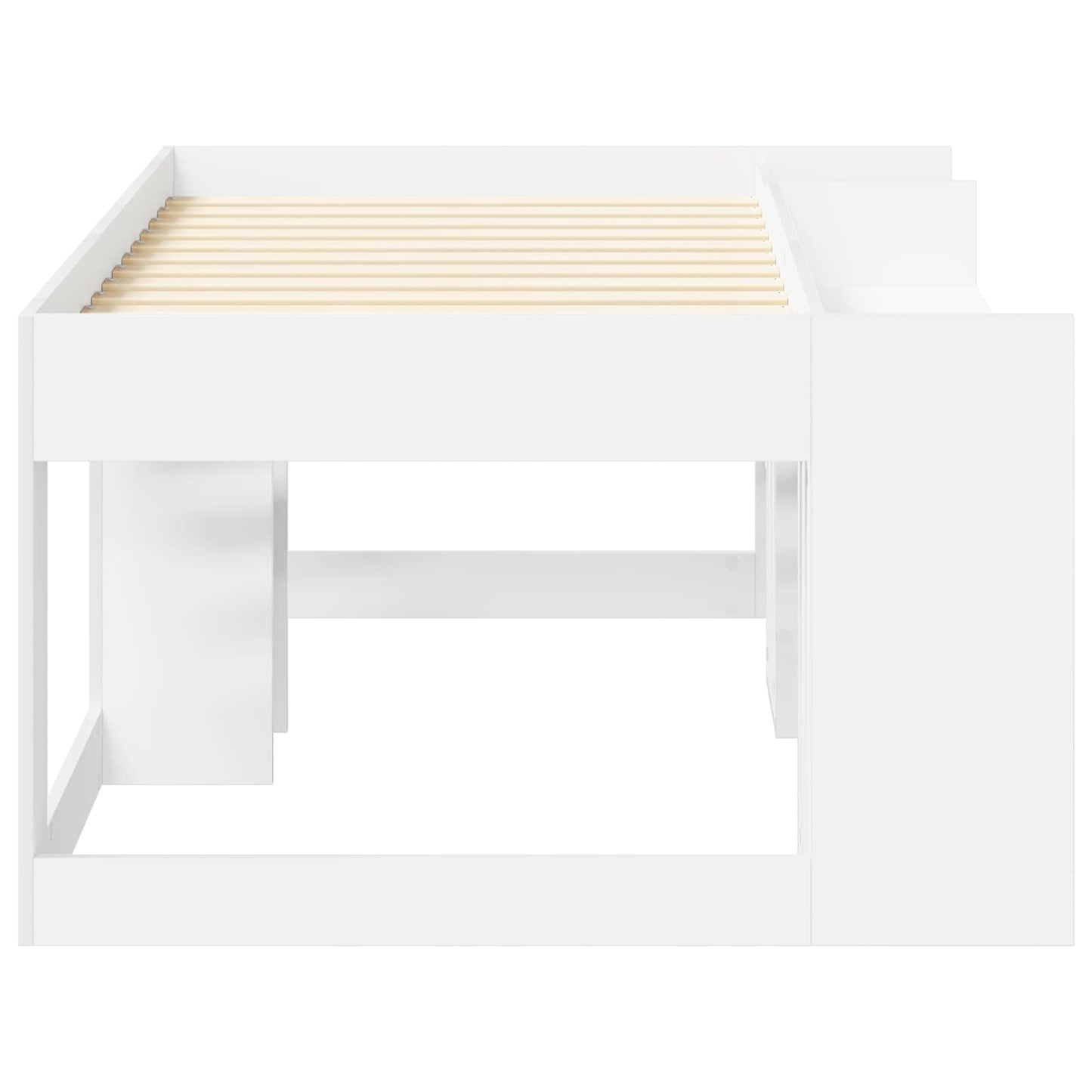 vidaXL Kids'Bed Frame with Storage White 80 x 160 cm Engineered Wood