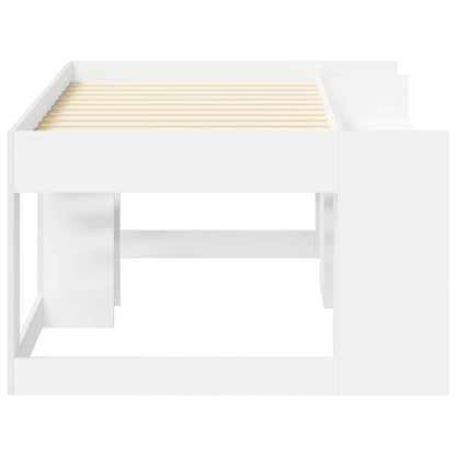 vidaXL Kids'Bed Frame with Storage White 80 x 160 cm Engineered Wood