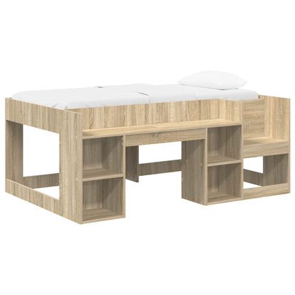 vidaXL Kids'Bed Frame Sonoma Oak 80 x 160 cm Engineered Wood