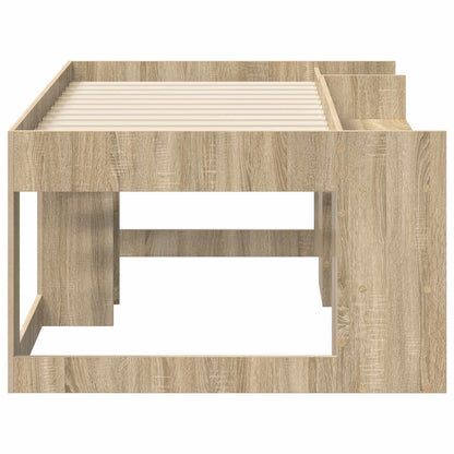 vidaXL Kids'Bed Frame with Storage Sonoma Oak 80 x 160 cm