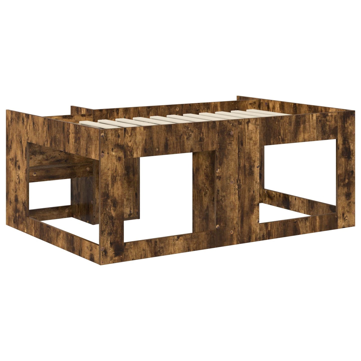 vidaXL Kids'Bed Frame with Storage Smoked Oak 80 x 160 cm