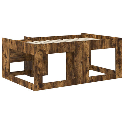 vidaXL Kids'Bed Frame with Storage Smoked Oak 80 x 160 cm