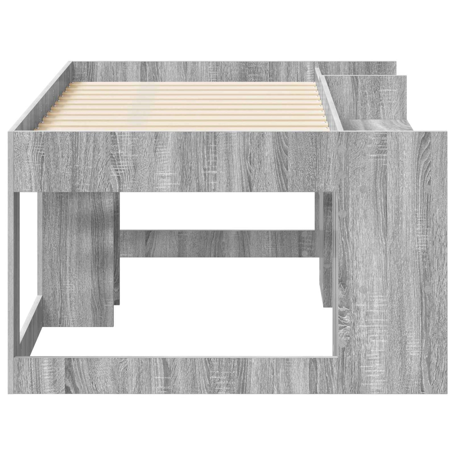 vidaXL Kids'Bed Frame with Storage Grey Sonoma 80 x 160 cm