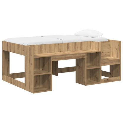 vidaXL Kids'Bed Frame with Storage Artisan Oak 80 x 160 cm