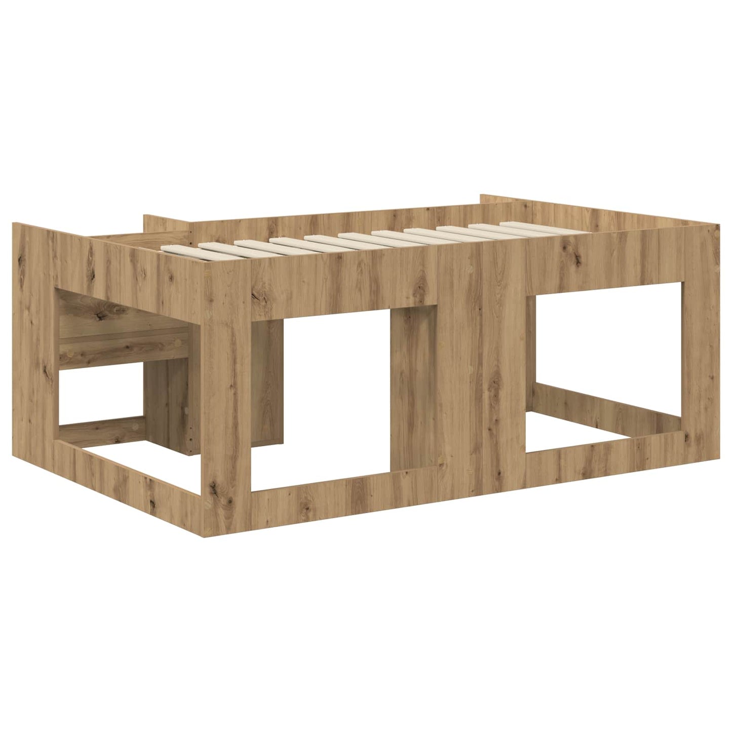 vidaXL Kids'Bed Frame with Storage Artisan Oak 80 x 160 cm