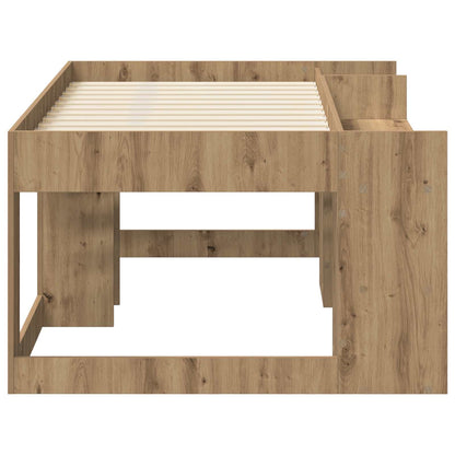 vidaXL Kids'Bed Frame with Storage Artisan Oak 80 x 160 cm
