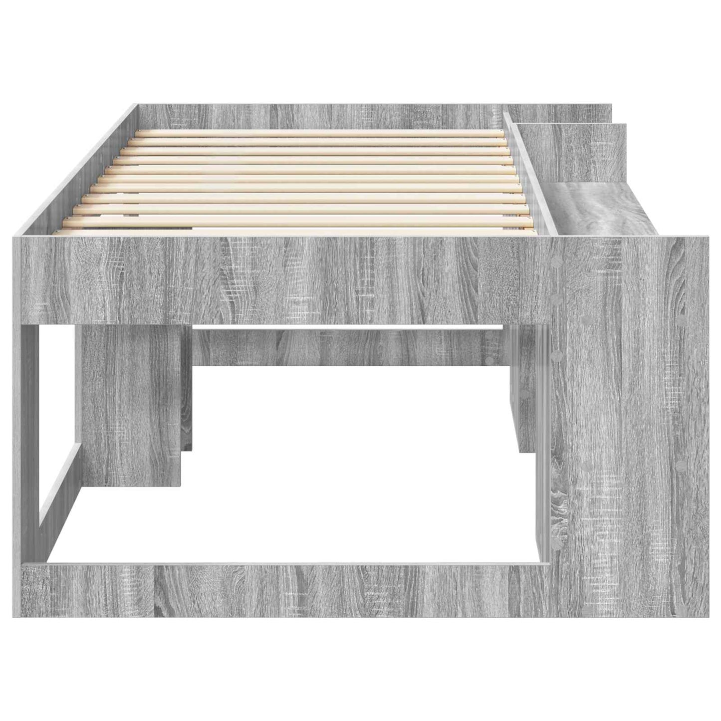 vidaXL Kids'Bed Frame with Storage Grey Sonoma 90 x 190 cm