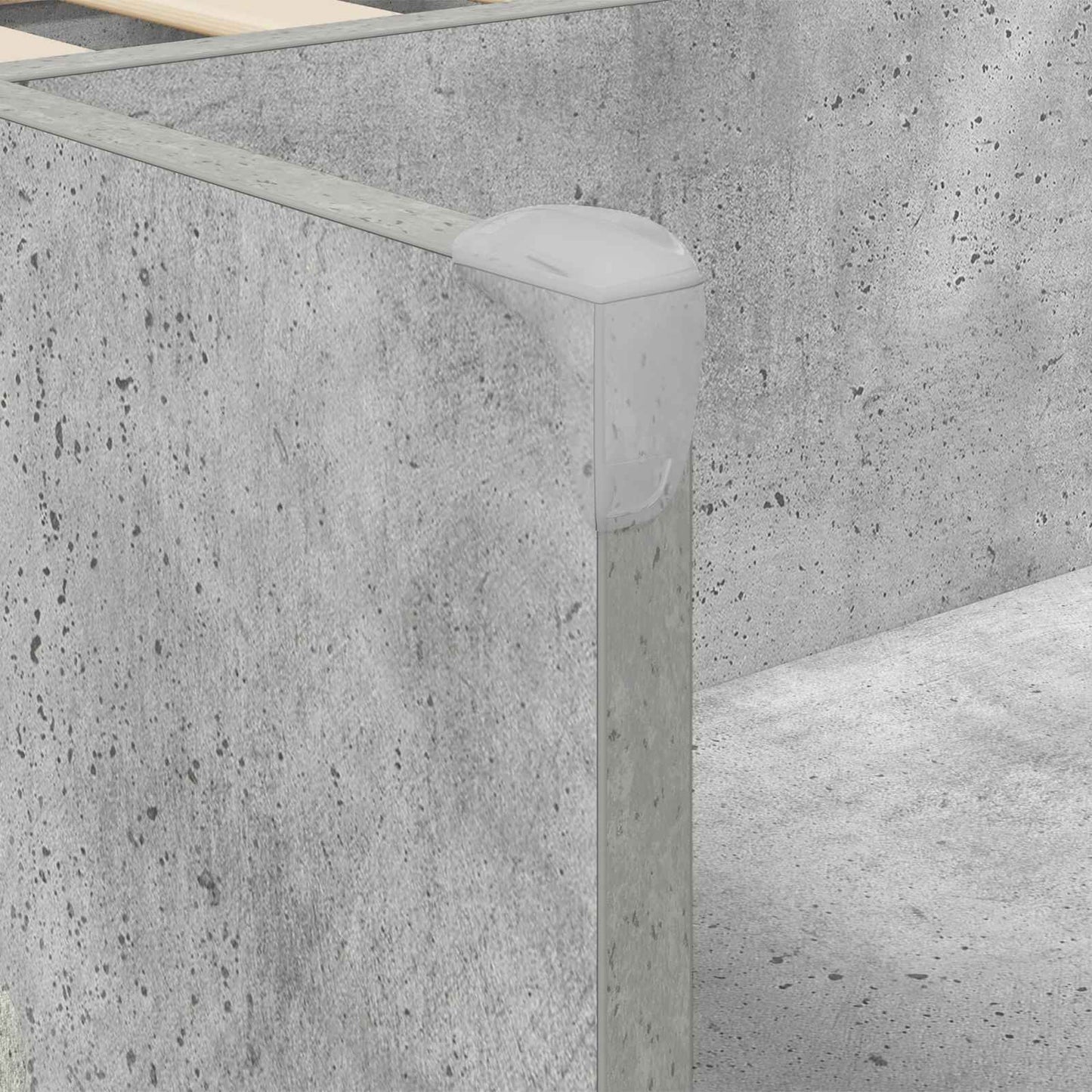 vidaXL Kids'Bed Frame with Storage Concrete Grey 75 x 190 cm
