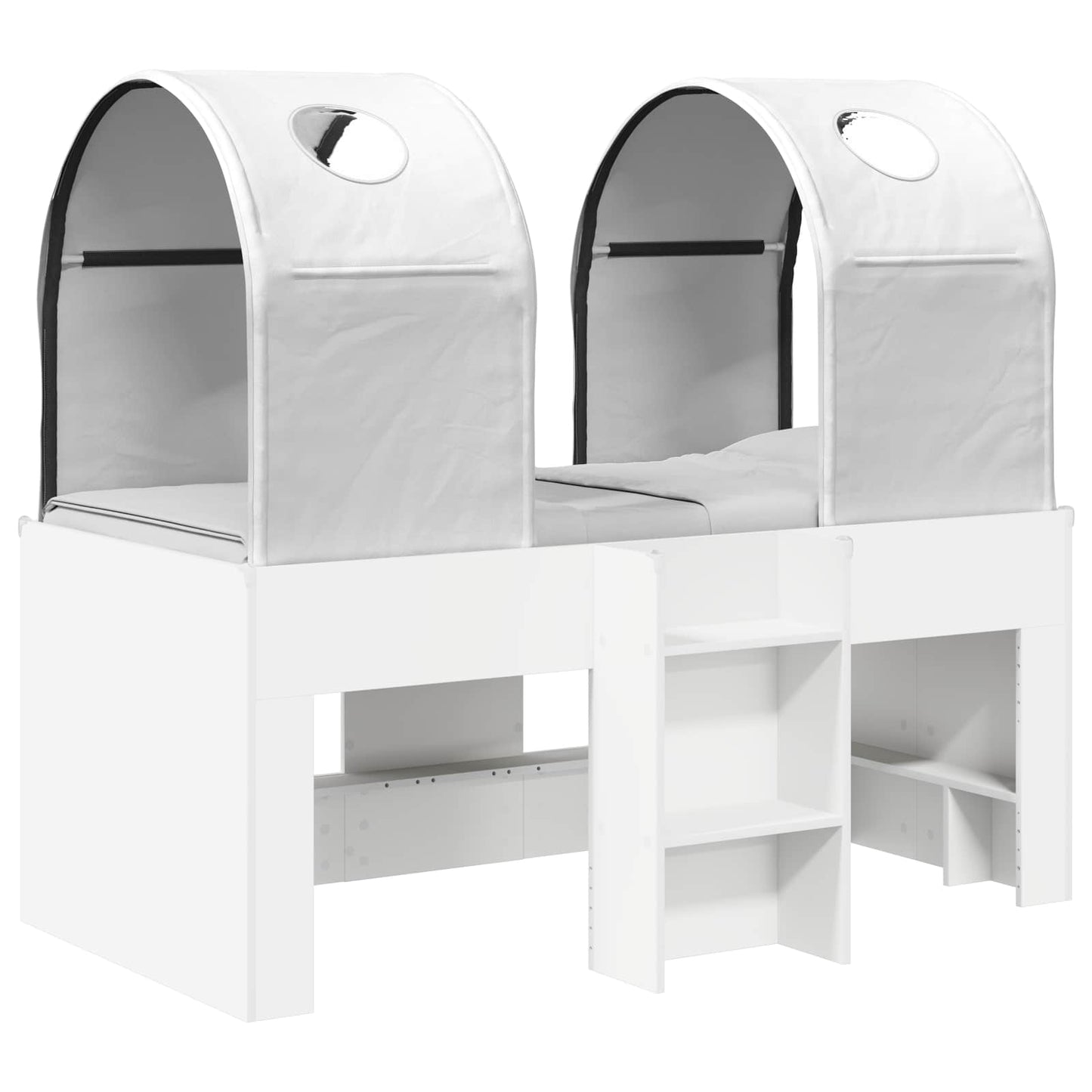 vidaXL Bed with Tunnel 3 pcs White Engineered Wood