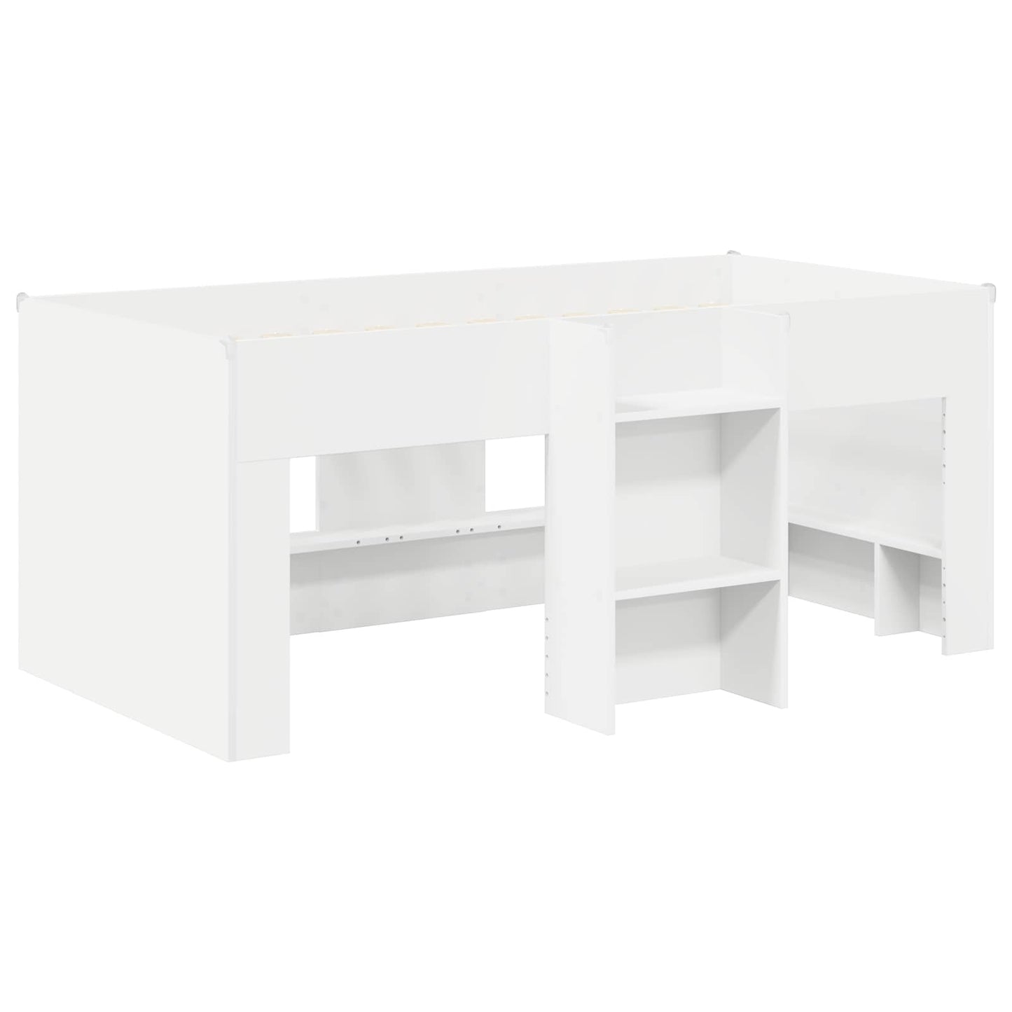 vidaXL Bed with Tunnel 3 pcs White Engineered Wood