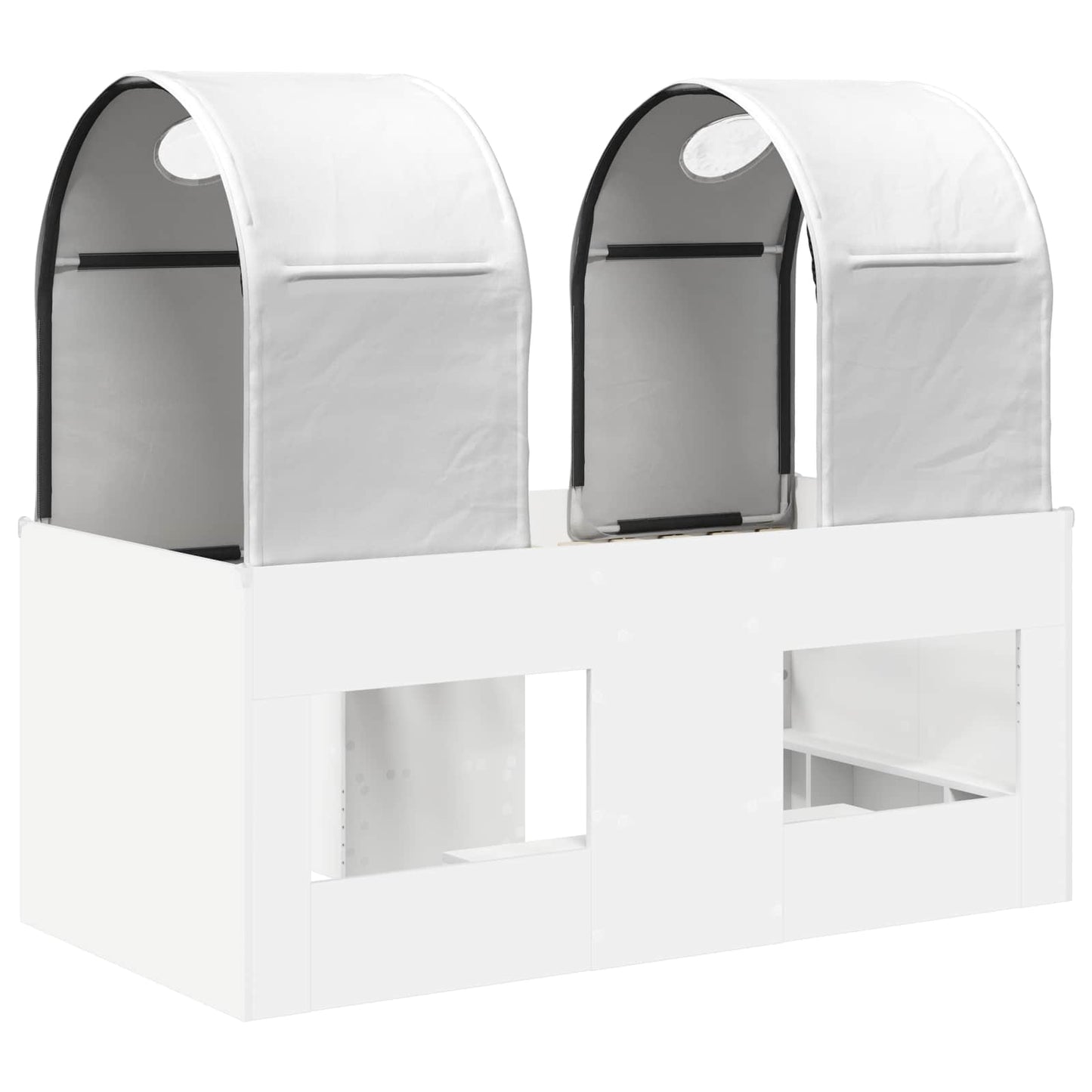 vidaXL Bed with Tunnel 3 pcs White Engineered Wood